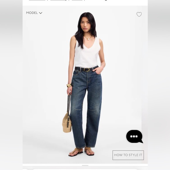 Madewell Denim - Madewell petite “dart barrel-leg” jean